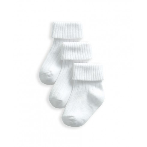 Mamas & Papas Чорапи 3 чифта - White