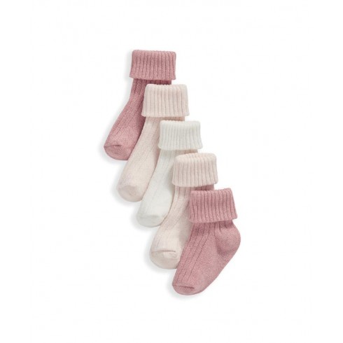 Mamas & Papas Чорапи 5 чифта Pink