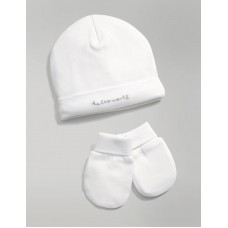 Mamas & Papas Комплект шапка и ръкачивки Hello World